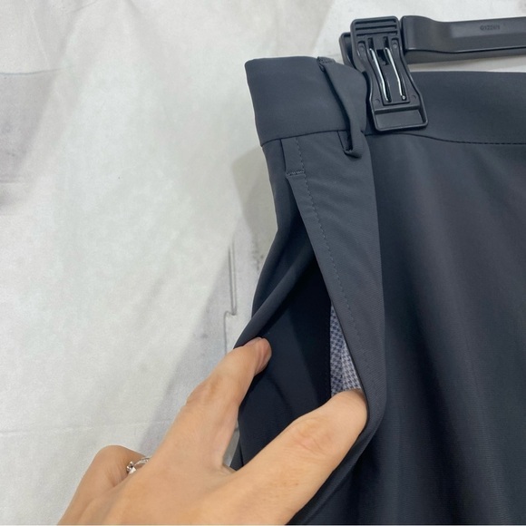 Hart Schaffer Marx Size 42 Reg Gray New York Straight Flat Front Dress Pants NEW - Picture 7 of 12